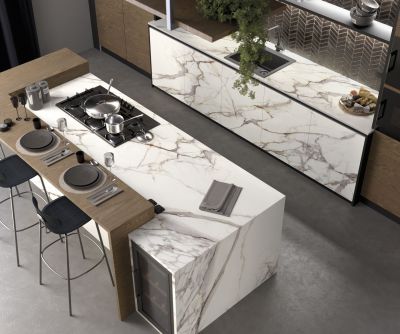 Lapidura Calacatta Dorato 12Mm Porselen Tezgah (1)